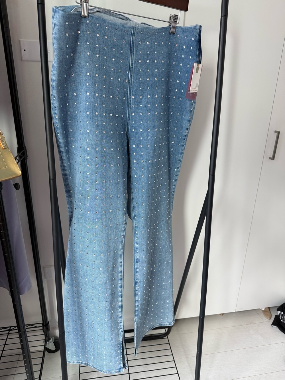 Good American crystal Dolly jeans sold out everywhere plus size